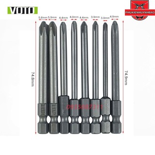 Bộ mũi vít bake voto,bộ mũi bake chuôi lục giác từ tính thép s2 các cỡ /hpshop92