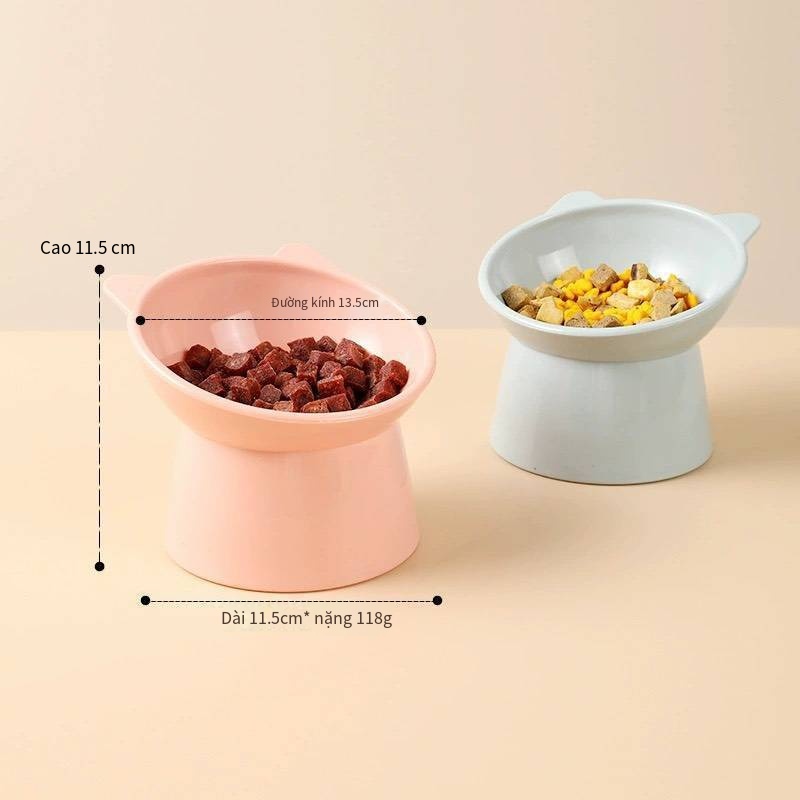 MASTI Pet Bowl nghiêng thức ăn cho chó bát thức ăn cho thú cưng kệ thức ăn cho thú cưng bát thức ăn cho động vật nghiêng 15 độ HHMPS0065