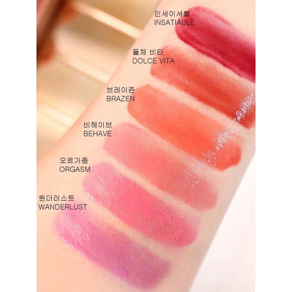 MÁ HỒNG DẠNG KEM N.ARS AFTERGLOW LIQUID BLUSH ORGASM - BEHAVE - DOLCE VITA mẫu thử mini 0.8ml