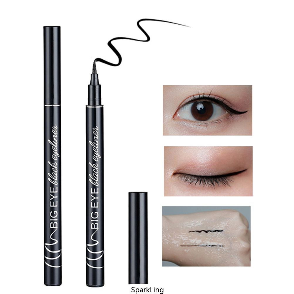 2022 New Women Eyeliner Liquid Pen Không thấm nước Lâu trôi Nhanh khô Trang điểm mịn màng Beauty Matte Eyeliner Stamp Eye Pencil ღ COD