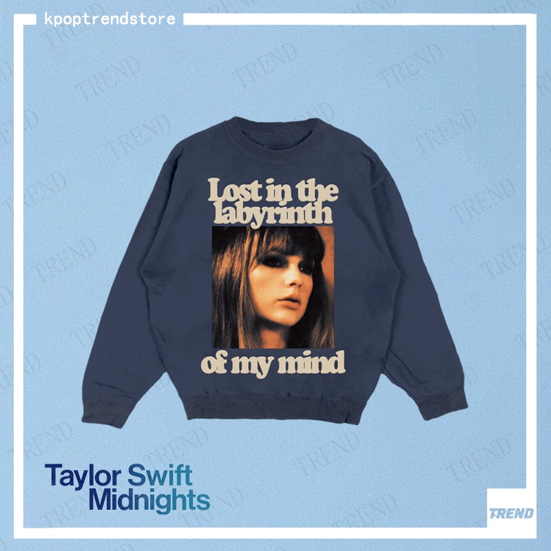 Taylor swift Áo Nỉ Dài Tay Cổ Tròn Thời Trang vintage Cho Nam Nữ