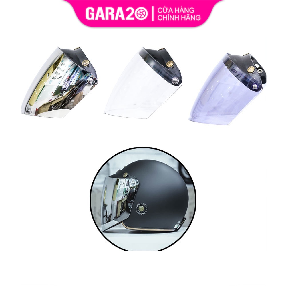 Kính chắn Bulldog K-7 kèm mái che (không bao gồm mũ bảo hiểm) - GARA20