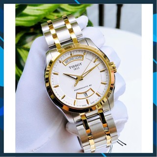 Đồng hồ nam chính hãng tissot couturier day date demi t035.407.22.011.01 - máy cơ - kính sapphire wikka watch