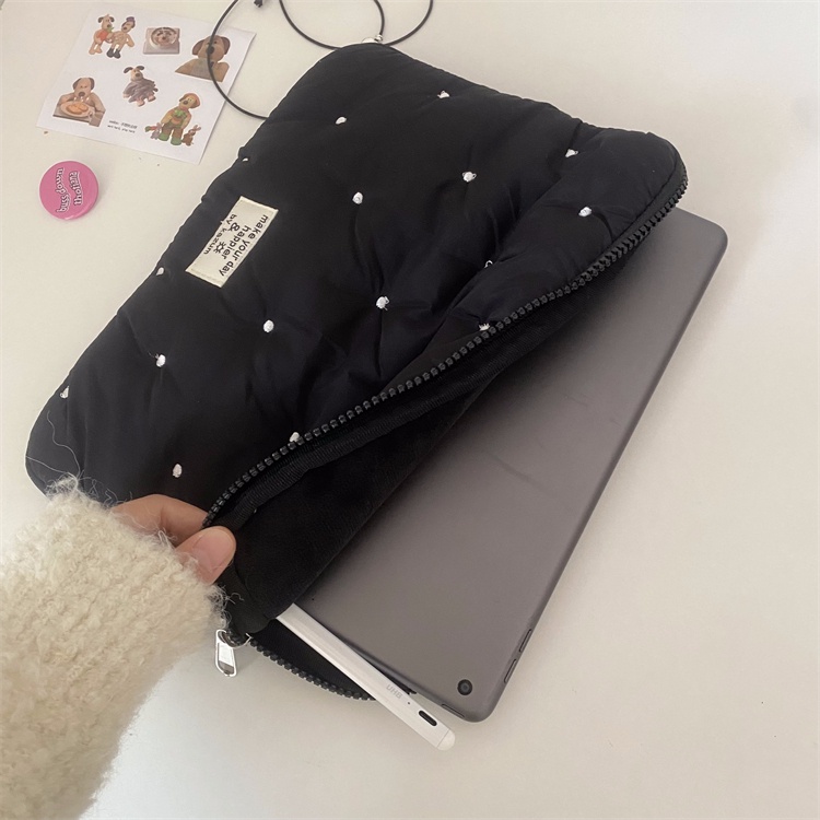 Túi Đựng laptop Chống Sốc Thêu Họa Tiết Chấm Bi 9.7 13 15 15.6-inch