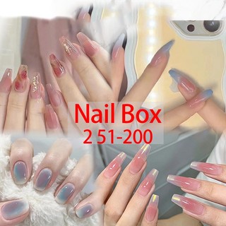 Hộp 24 móng tay giả 251-300] kèm keo dán