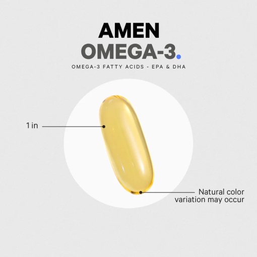 Viên Uống Dầu Cá Omega 3 Codeage Giúp Tăng Cường Sức Khỏe, Đẹp Da Codeage Omega 3 Amen  90 viên