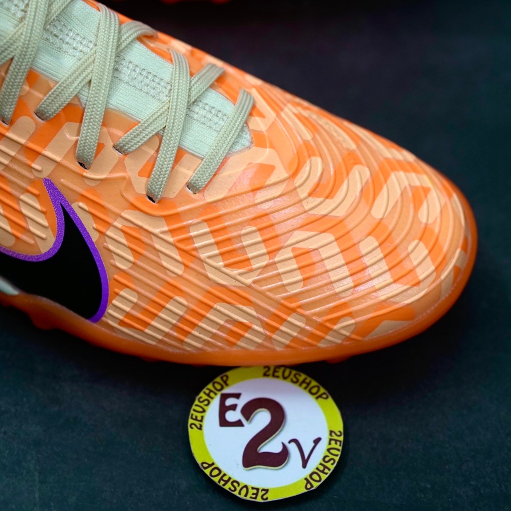 Giày bóng đá Air Zoom Mer Vapor 15 Pro Cam, giày đá banh cỏ nhân tạo nam đã khâu đế - 2EVSHOP