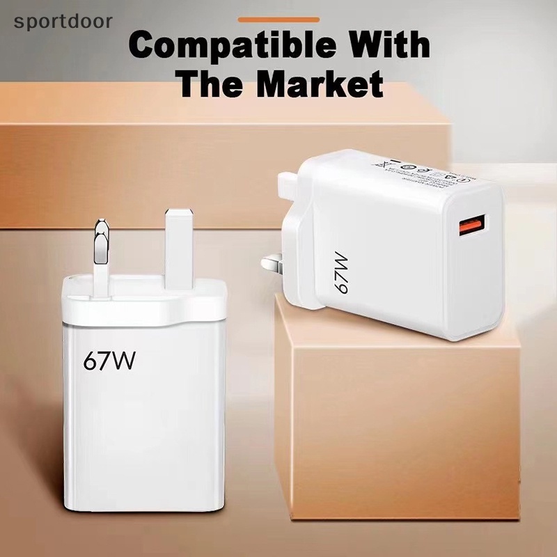 Củ Sạc Nhanh 67w usb 3.0 Cho samsung xiaomi poco iphone 14 13 ipad