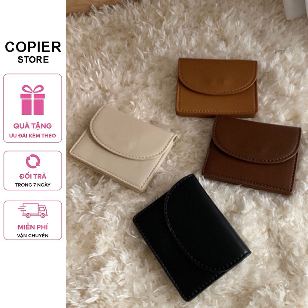 Ví nữ, bóp nữ cầm tay sz11 da mềm nhỏ gọn 3 ngăn bỏ vừa GPLX, BH, thẻ,... A1