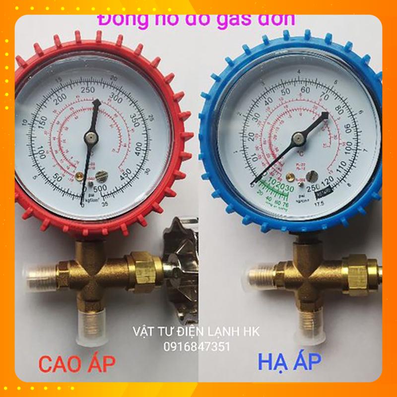 Đồng hồ nạp gas tủ lạnh điều hoà máy lạnh (CT-466) - Đồng hồ đo sạc ga đơn hàng Mới