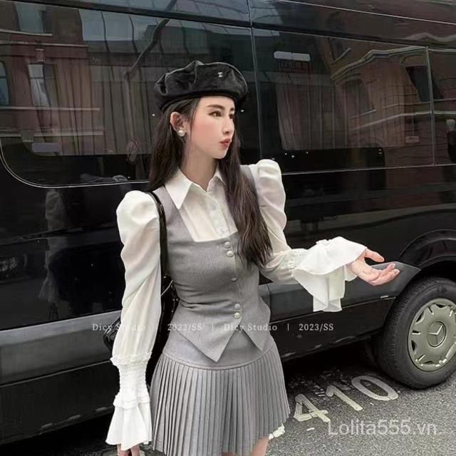 Bộ Đồng Phục Nữ Sinh Phong Cách Hàn Quốc Xinh Xắn