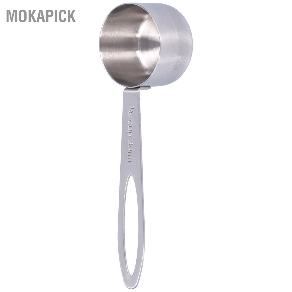 Mokapick 30Ml Thìa Cà Phê Bằng Thép Không Gỉ Tay Cầm Dài Sữa Đậu Muỗng Đo Lường