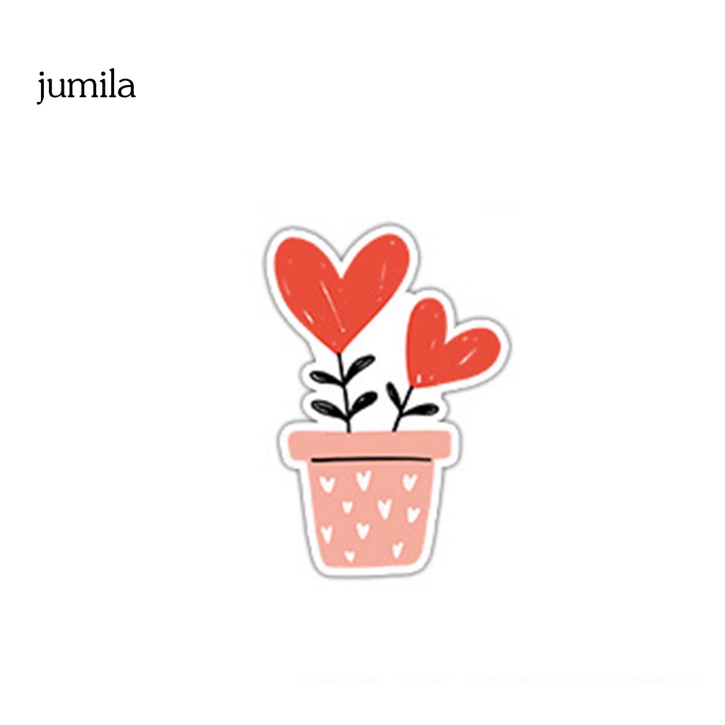 Bộ 100 Miếng Dán Chống Thấm Nước Họa Tiết Dễ Thương Dùng Trang Trí Sổ Tay / Hành Lý / Ngày valentine