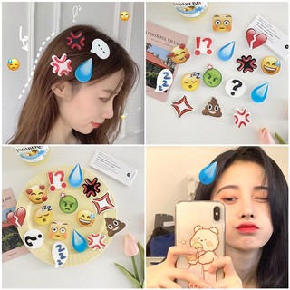 Emo Kẹp Tóc acrylic Hình Giọt Nước Thời Trang Cho Nữ