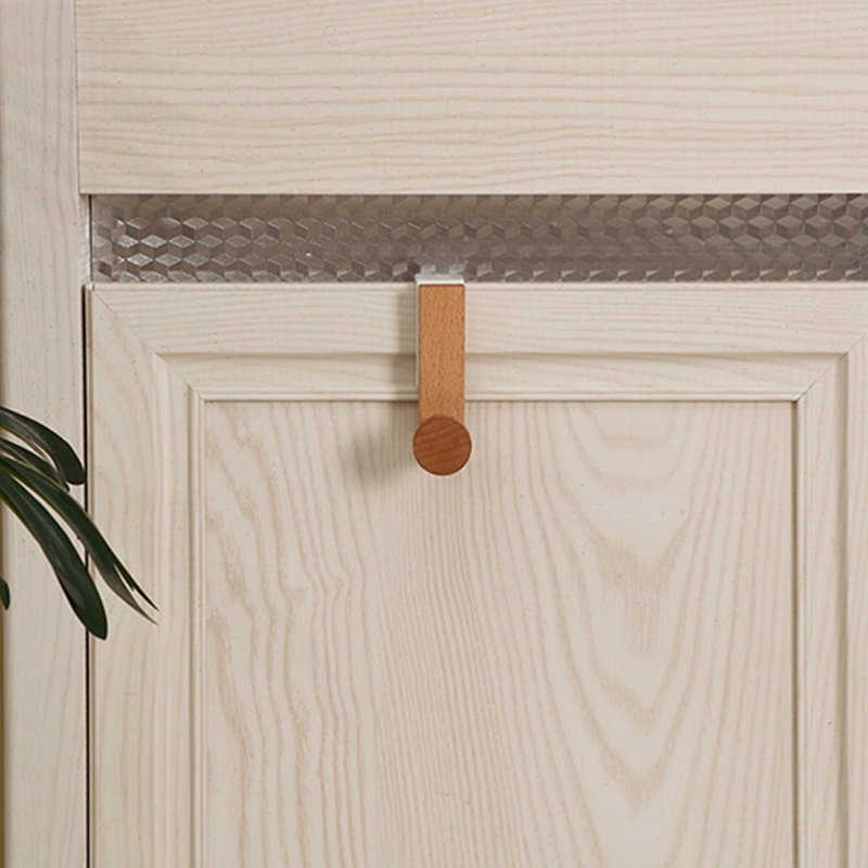 Móc Treo Đồ Bằng Sắt Và Gỗ Tiện Dụng Cho Gia Đình