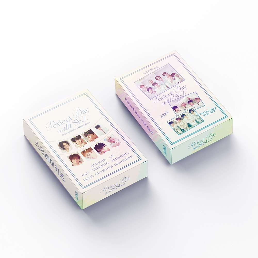 50-55pcs STRAY KIDS Holographic Laser Lomo cards Perfect Day with SKZ Rock STAR Album Photocards Straykids HYUNJIN FELIX BANGCHAN CHANGBIN HAN I.N LEE KNOW Postcards