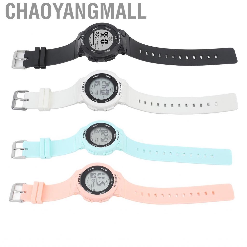 Chaoyangmall Student Electronic Watch Multifunction Waterproof Fashion Lightweight Luminous Wristwatch for Daily Sports