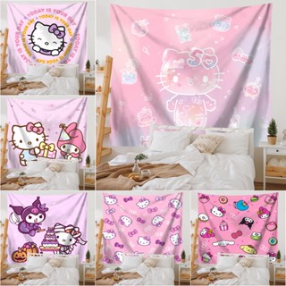 Thảm Treo Tường Trang Trí Phòng Ngủ Hình hello kitty