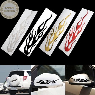 Kamembbn 3D Ngọn Lửa Lửa Phản Quang Miếng Dán Xe Máy Vinyl Decal Dán Trang Trí Xe VN
