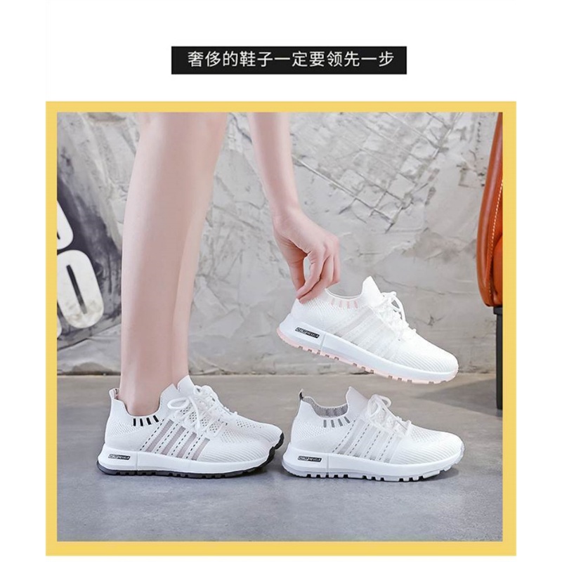 Giày Thể Thao Nữ Thoáng Khí Thời Trang Phong Cách Hàn Quốc