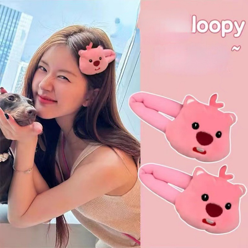 Dễ Thương Kẹp Tóc Hình Búp Bê Nhồi Bông Đáng Yêu