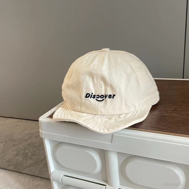 Mũ Lưỡi Trai Vải cotton Che Nắng Thêu Chữ Dễ Thương Cho Bé