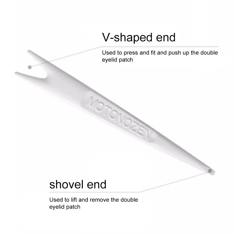 Motonozen Băng Keo Dán Mắt Hai Mí Tự Dính Họa Tiết Kẻ Sọc Màu Be Trong Suốt