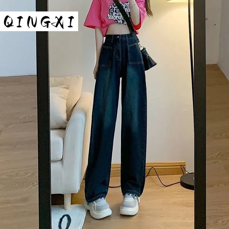 QINGXI Quần jean nữ A27L069 42Z231017