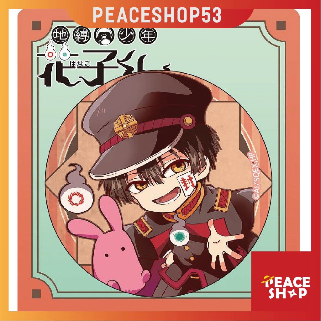 Huy hiệu Jibaku Shounen Hanako-kun Phụ Kiện Anime Manga Game Toilet-Bound Hanako-kun HH64