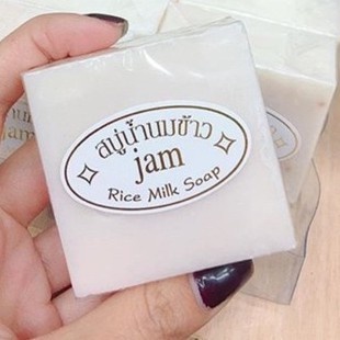 【FREESHIP】Siêu Combo 12 Cục Xà Phòng Cám Gạo Jam Rice Milk Soap Thái Lan Khối lượng 75g Hương thơm dịu nhẹ Tặng Kèm