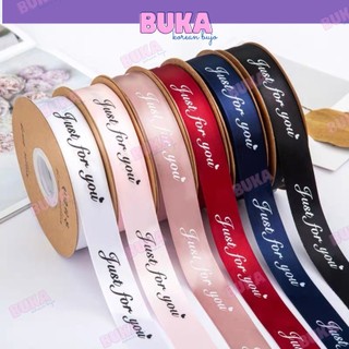  Ruy băng chữ cỡ lớn Just For You 2,5cm Buka cuộn 36m dùng để gói quà gói bó hoa kẽm nhung 