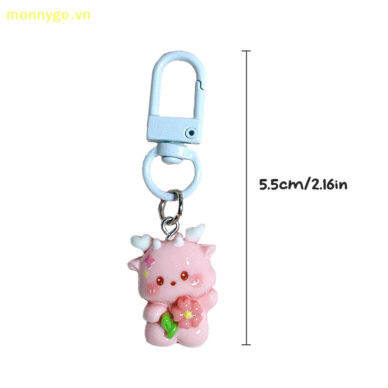 Móc Khóa Điện Thoại / Ba Lô Hình Rồng Hồng Hoạt Hình monnygo Dễ Thương