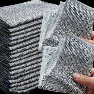 Lưới Thép Làm Sạch Ma Thuật / Khăn Lau Bếp / Vòi Nước Bồn Rửa Chén / Khăn Lau Hai Lớp Chống Dính Dầu / Loại Bỏ Rỉ Sét Thông Dụng