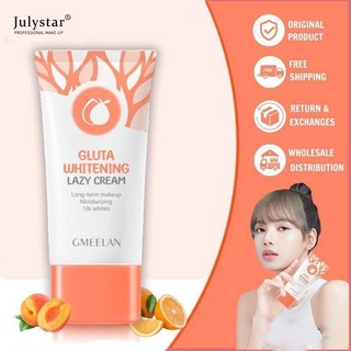 Gluta Kem Lười Làm Trắng Da Loại Bỏ Mạnh Mẽ Điểm Tối Làm Trắng Da Mặt Kem Dưỡng Ẩm JULYSTAR