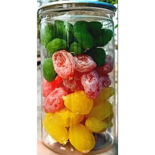 500g mứt đào giòn mix vị - ăn vặt