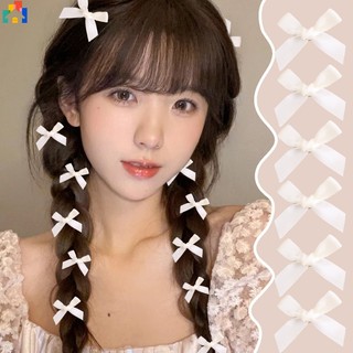 Kẹp tóc nơ vải nhiều màu mini thời trang dành cho nữ