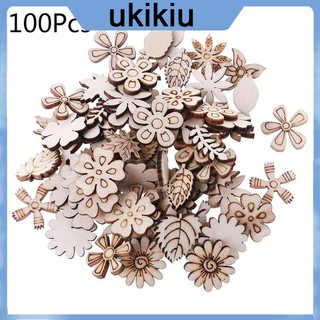 Set 100 Lát Cắt Lát Bằng Gỗ Trang Trí Đa Ứng Dụng