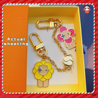 Móc khóa hình búp bê / hoa hướng dương hít nam châm trang trí túi xách / móc khóa 01200