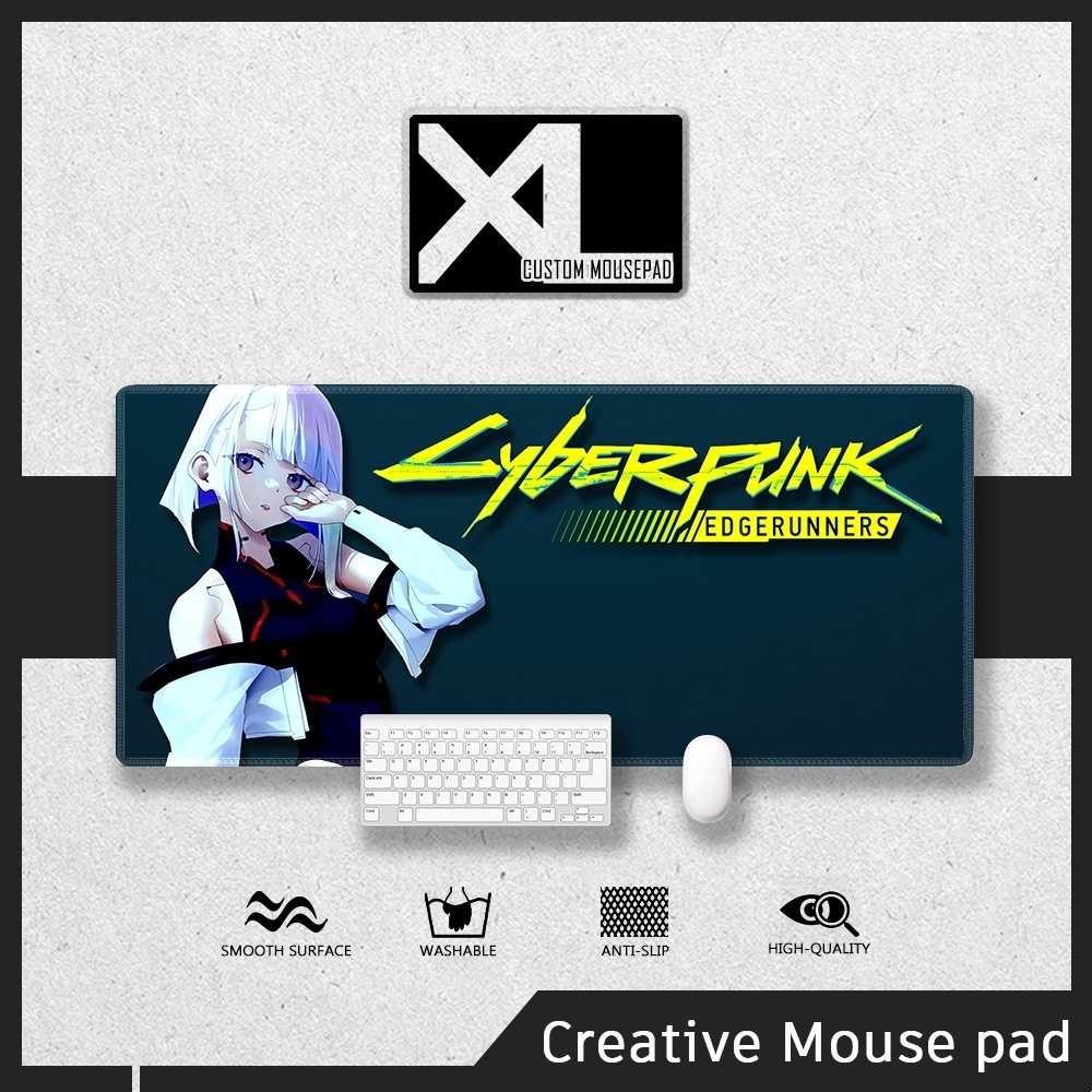 Tấm Lót Chuột x-l | | Cyberpunk edgerunners | Mở Rộng | Túi Xách Cỡ Lớn Thiết Kế Giản Dị Thời Trang |