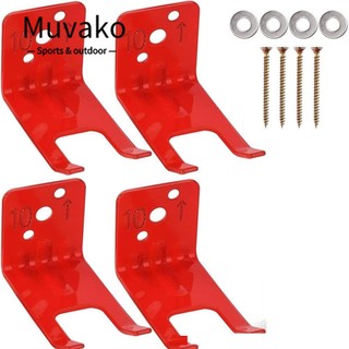 Set 4 móc treo bình chữa cháy MUVAKO gắn tường bằng kim loại