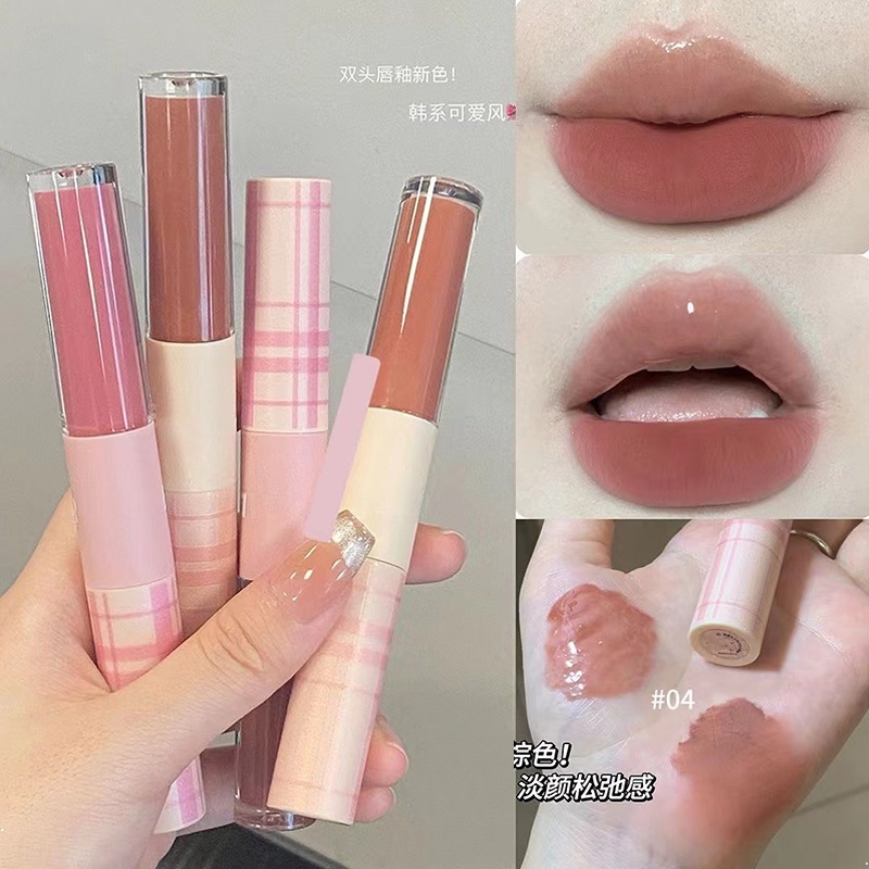 Son Môi Hai Đầu cappvini Dưỡng Ẩm Chống Thấm Nước Lâu Trôi