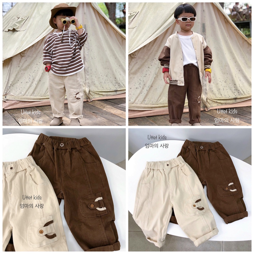 QUẦN KAKI PHONG CÁCH HÀN QUỐC DÀNH CHO BÉ GÁI VÀ BÉ TRAI  6332