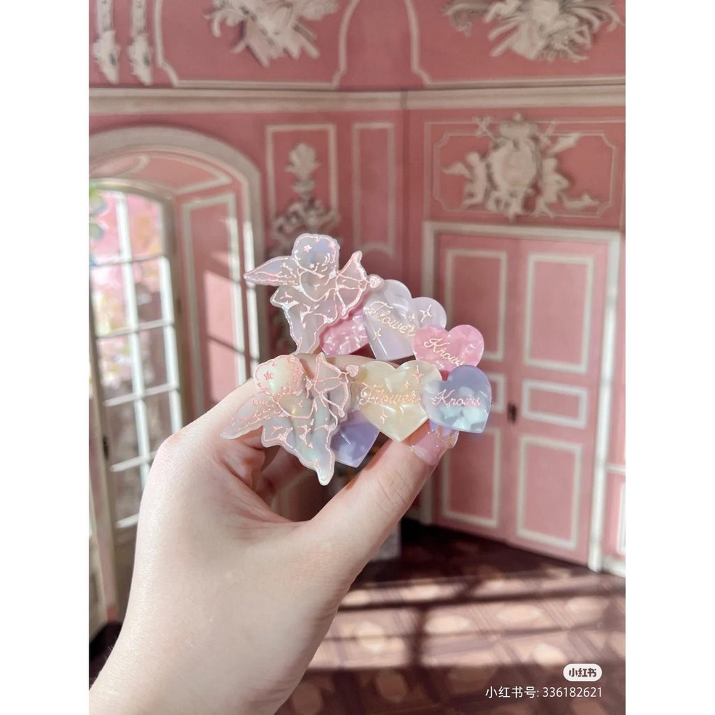 Mới Cốc Nước Cầm Tay Có Gương Hình Dâu Tây / Trái Tim / Thiên Thần Màu Xanh Bạc Hà / Hồng Xinh