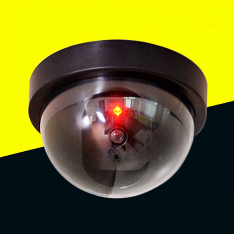 Mô phỏng ngoài trời CAMERA giả mái vòm giả lập với đèn LED nhấp nháy màu đỏ…