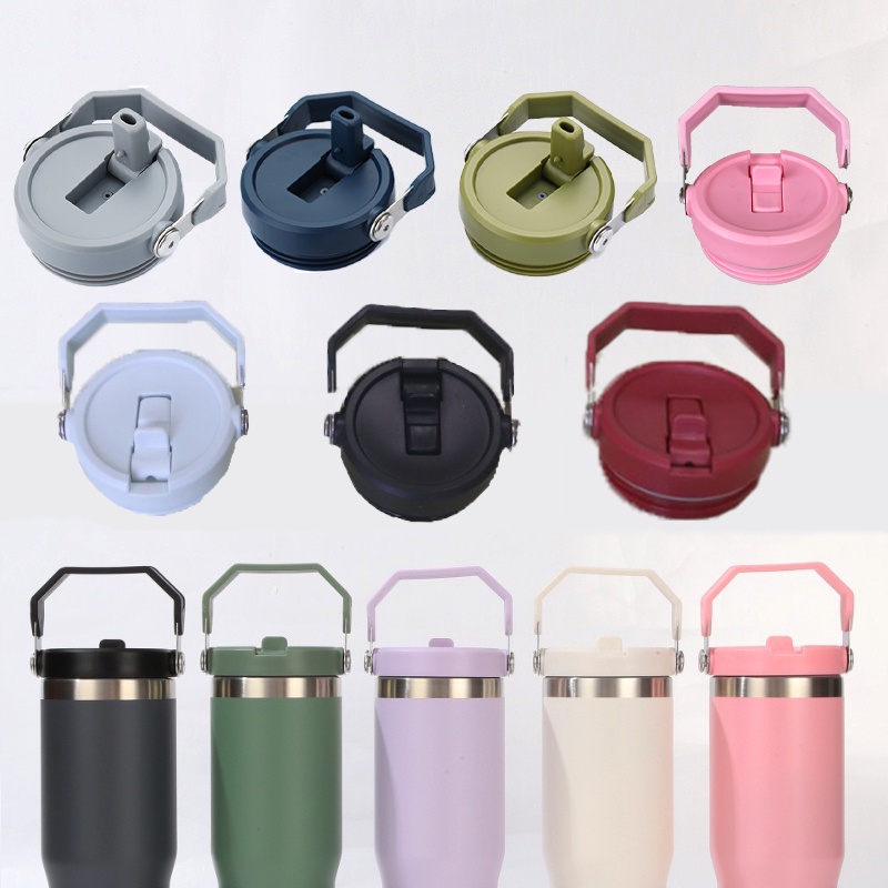 2024 Nắp Chai Cho Tumbler Nắp Chai Nước Cao Su Tumbler Phụ Kiện Ống Hút Thích Hợp Cho 20oz / 30oz