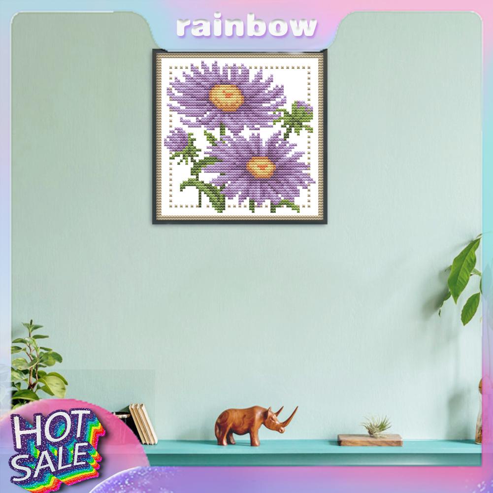 Bộ Tranh Thêu Chữ Thập 12 Tháng Hình Bông Hoa