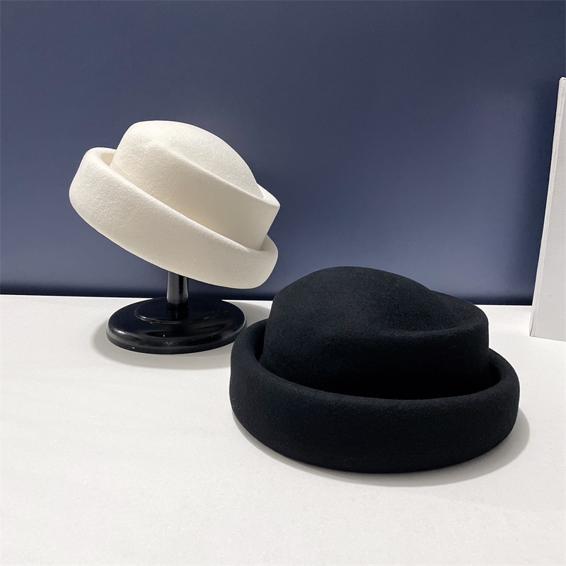 Mũ beret Len Phong Cách retro Pháp Thanh Lịch