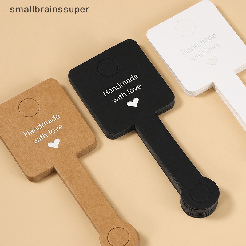 Smallbrainssuper Set 50 Thẻ Trưng Bày Trang Sức Tự Dính 4x10cm