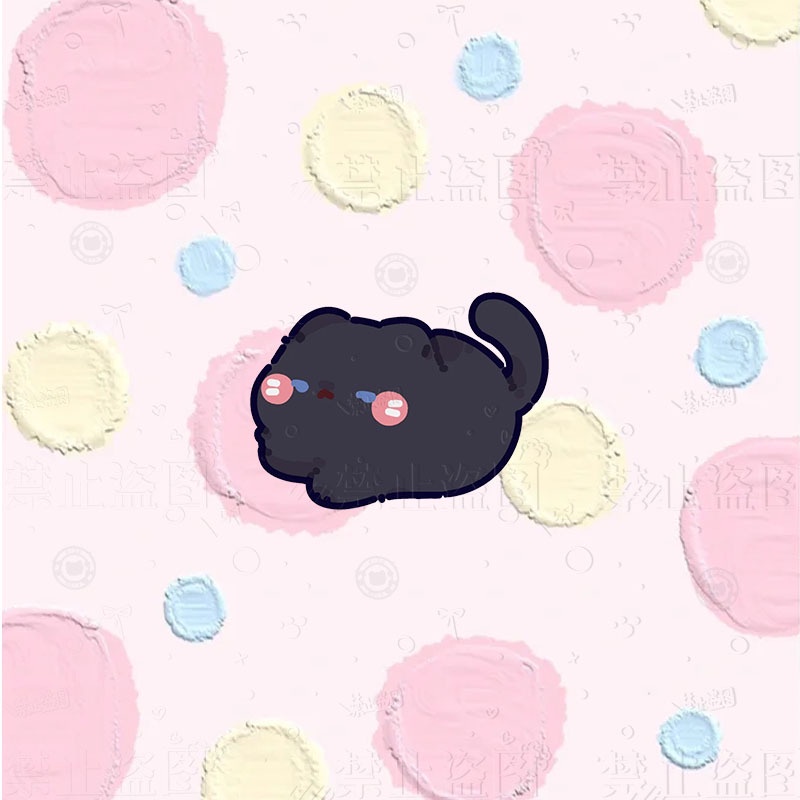 Ghim Cài Áo Bằng acrylic Hình Mèo Hoạt Hình Dễ Thương