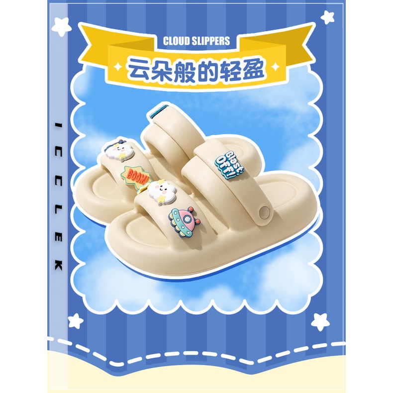 ICCLEK  dép cross dép sandal nữ dép bánh mì nữ Thoải mái  Độc đáo Thanh lịch ins Cái mới FBT23904TA 37Z230910